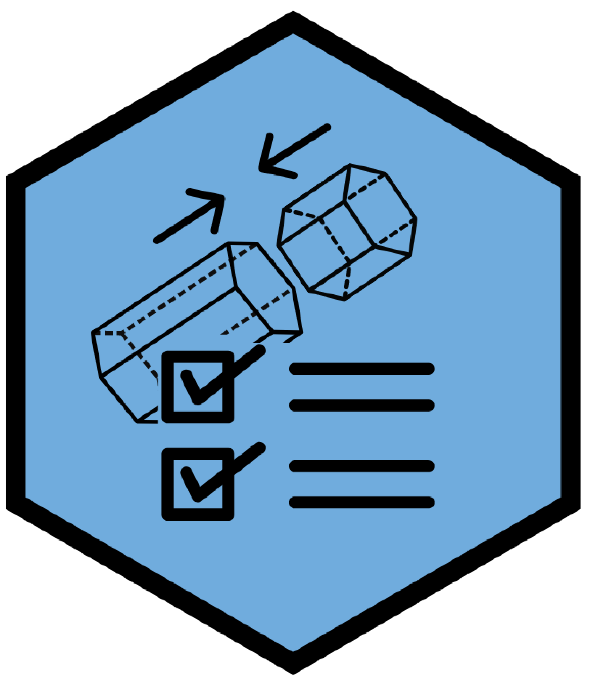 pole assembly checklist icon